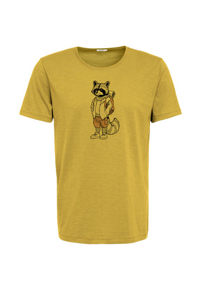 Gelb:  Lässiges T-Shirt aus Bio-Baumwolle für Herren [19477]