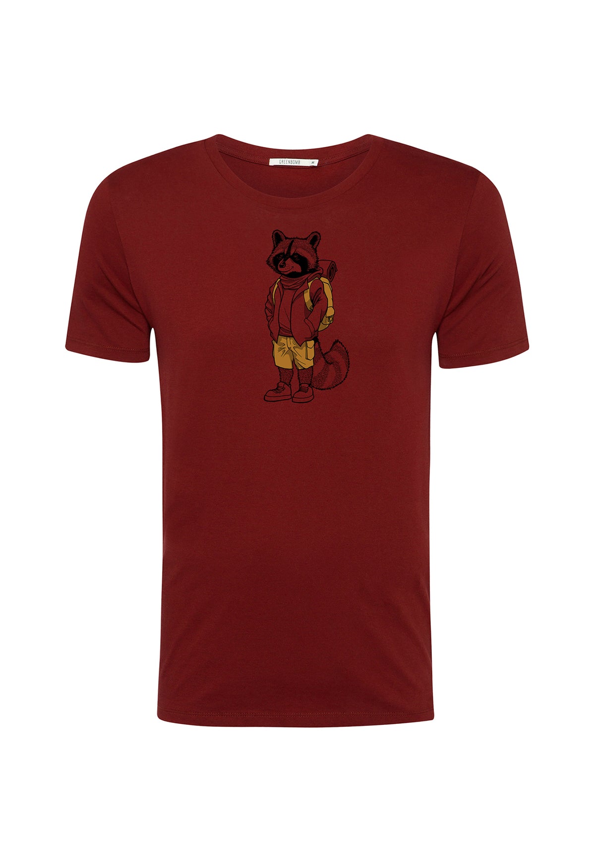 Burgundy: Sportliches T-Shirt aus Bio-Baumwolle für Herren [19487]