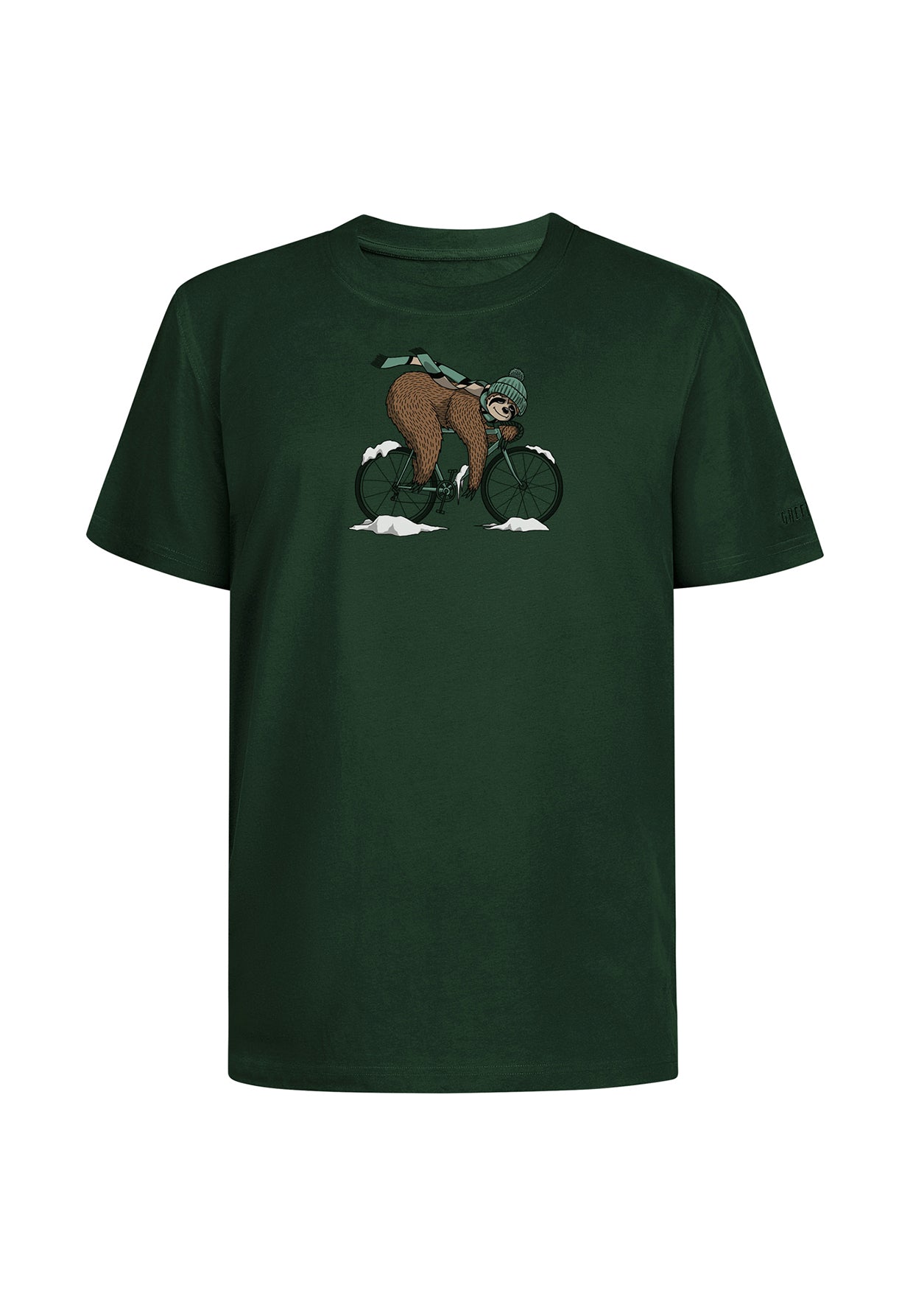 Grün:  Lässiges T-Shirt aus Bio-Baumwolle für Herren [19498]