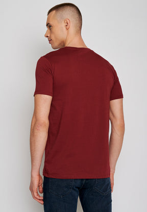 Rot:  Sportliches T-Shirt aus Bio-Baumwolle für Herren [19501]
