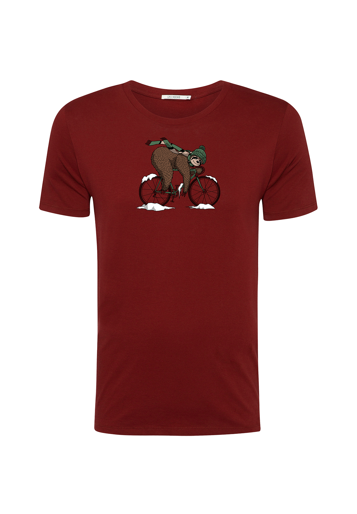 Rot:  Sportliches T-Shirt aus Bio-Baumwolle für Herren [19502]