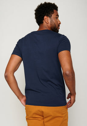 Blau:  Sportliches T-Shirt aus Bio-Baumwolle für Herren [19511]