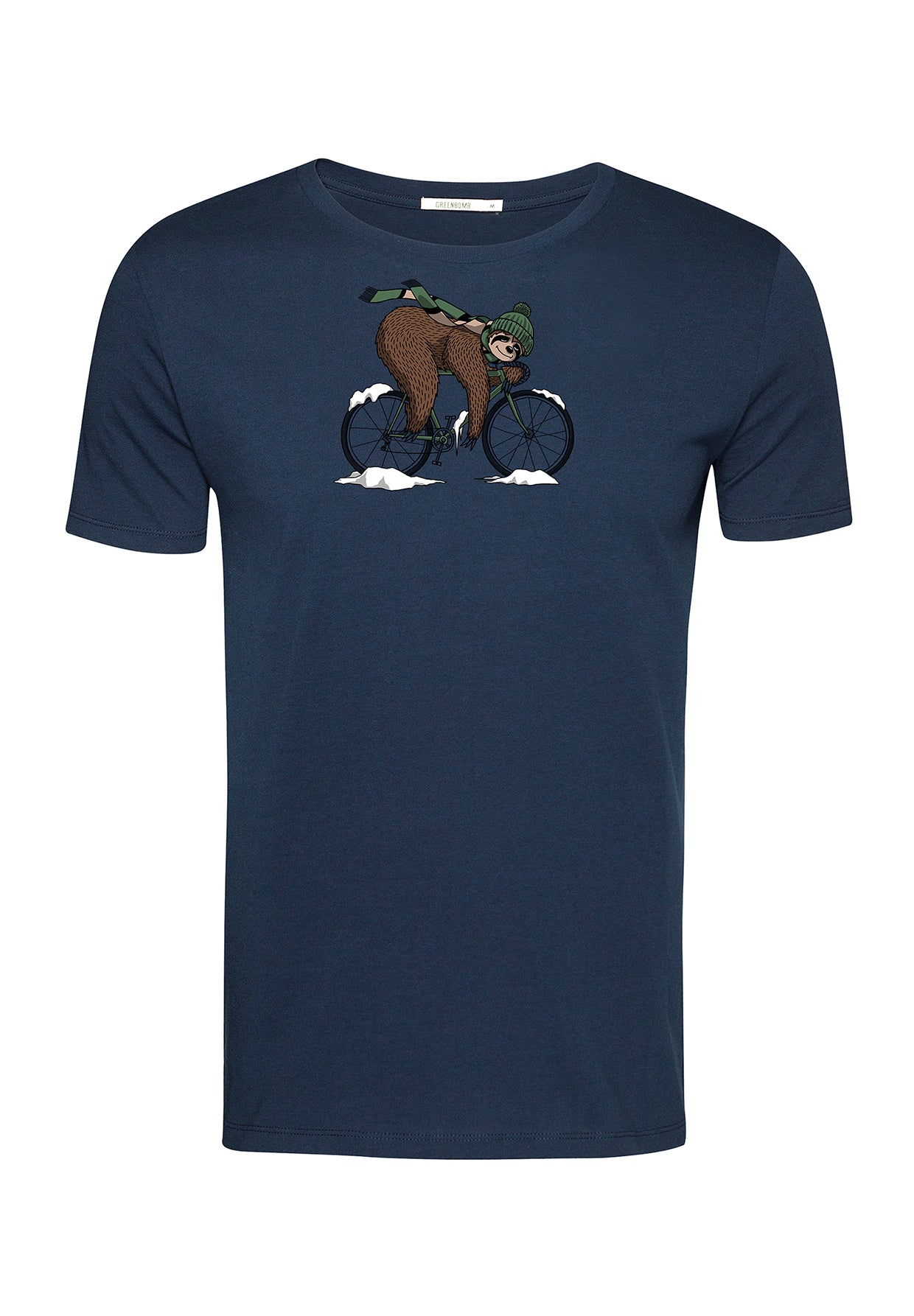 Blau:  Sportliches T-Shirt aus Bio-Baumwolle für Herren [19514]