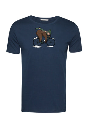 Blau:  Sportliches T-Shirt aus Bio-Baumwolle für Herren [19514]