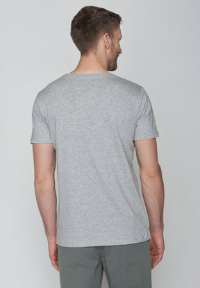 Grau:  Sportliches T-Shirt aus Bio-Baumwolle für Herren [19525]