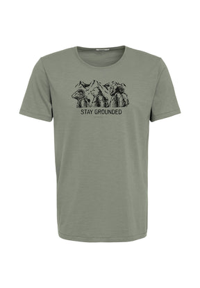 Grün:  Lässiges T-Shirt aus Bio-Baumwolle für Herren [19535]