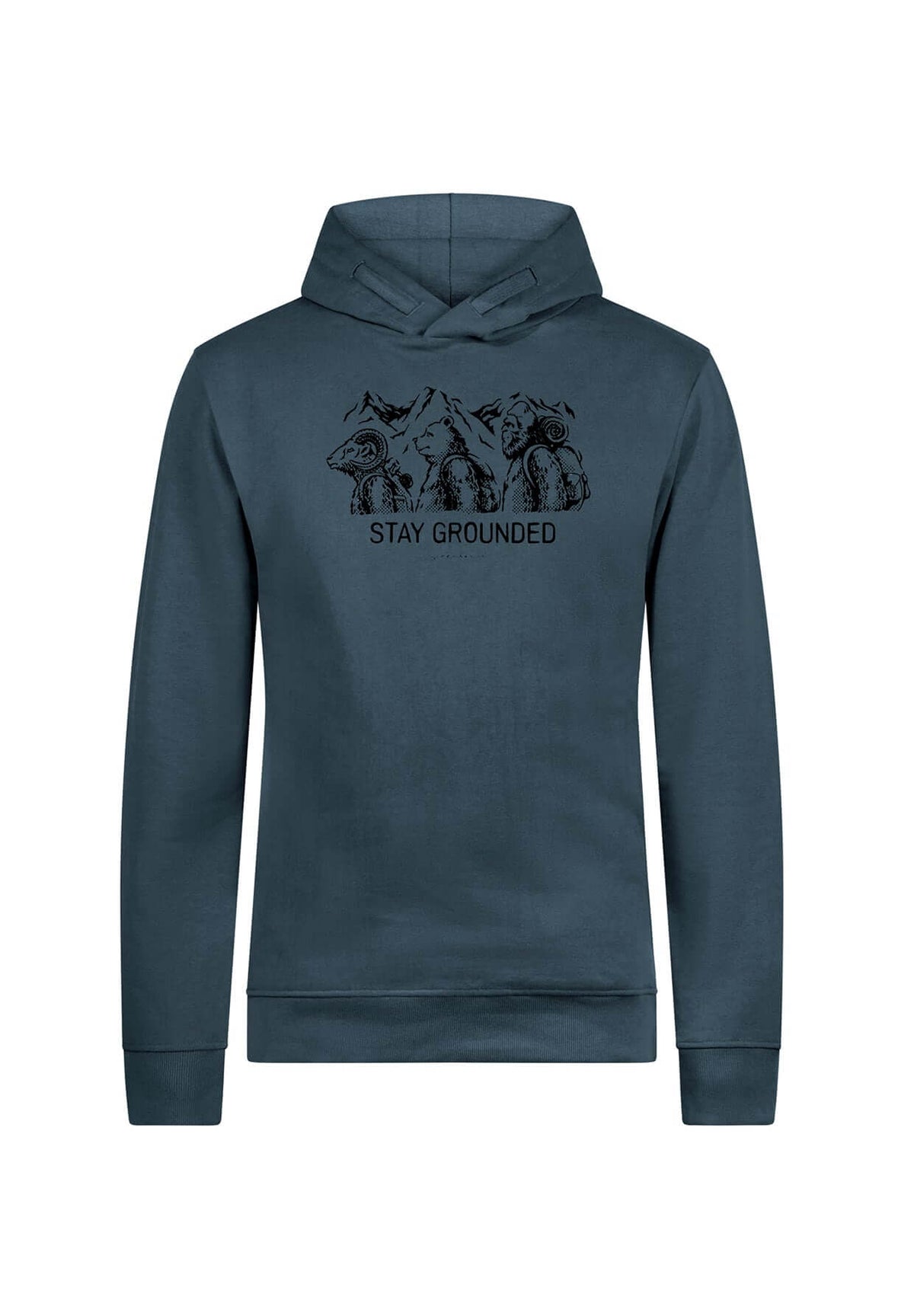 Blue Stone: Kuschliger Hoodie aus Bio-Baumwolle für Herren [19545]