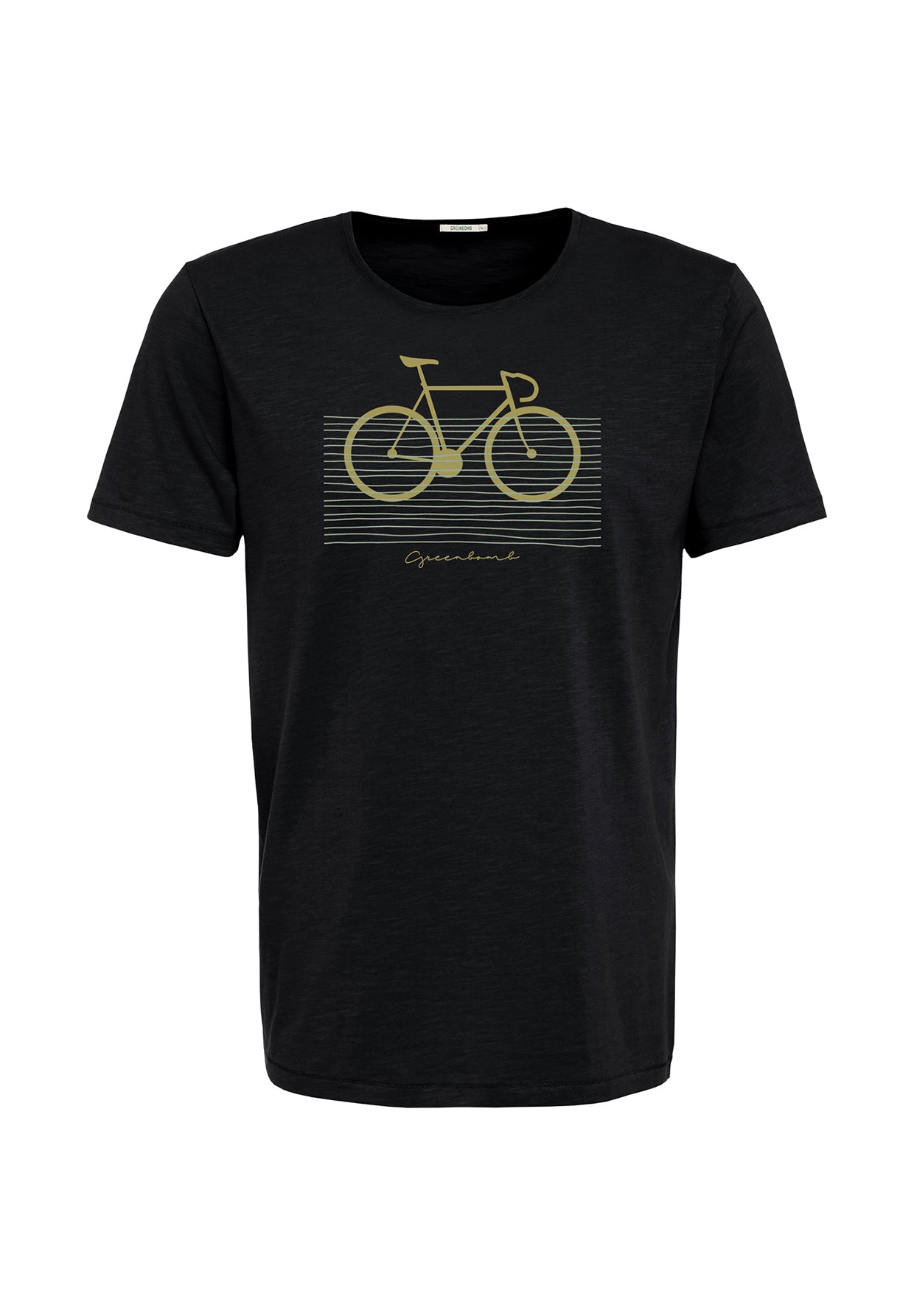 Schwarz:  Lässiges T-Shirt aus Bio-Baumwolle für Herren [19547]