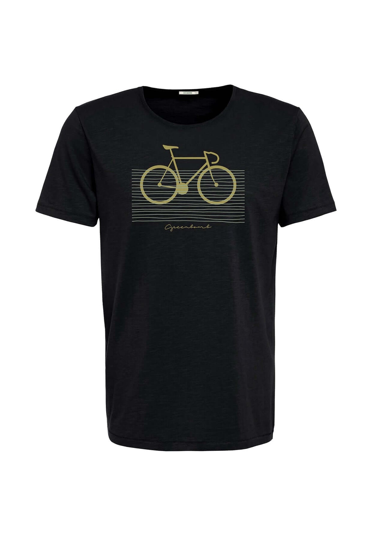Black: Sportliches T-Shirt aus Bio-Baumwolle für Herren [19547]