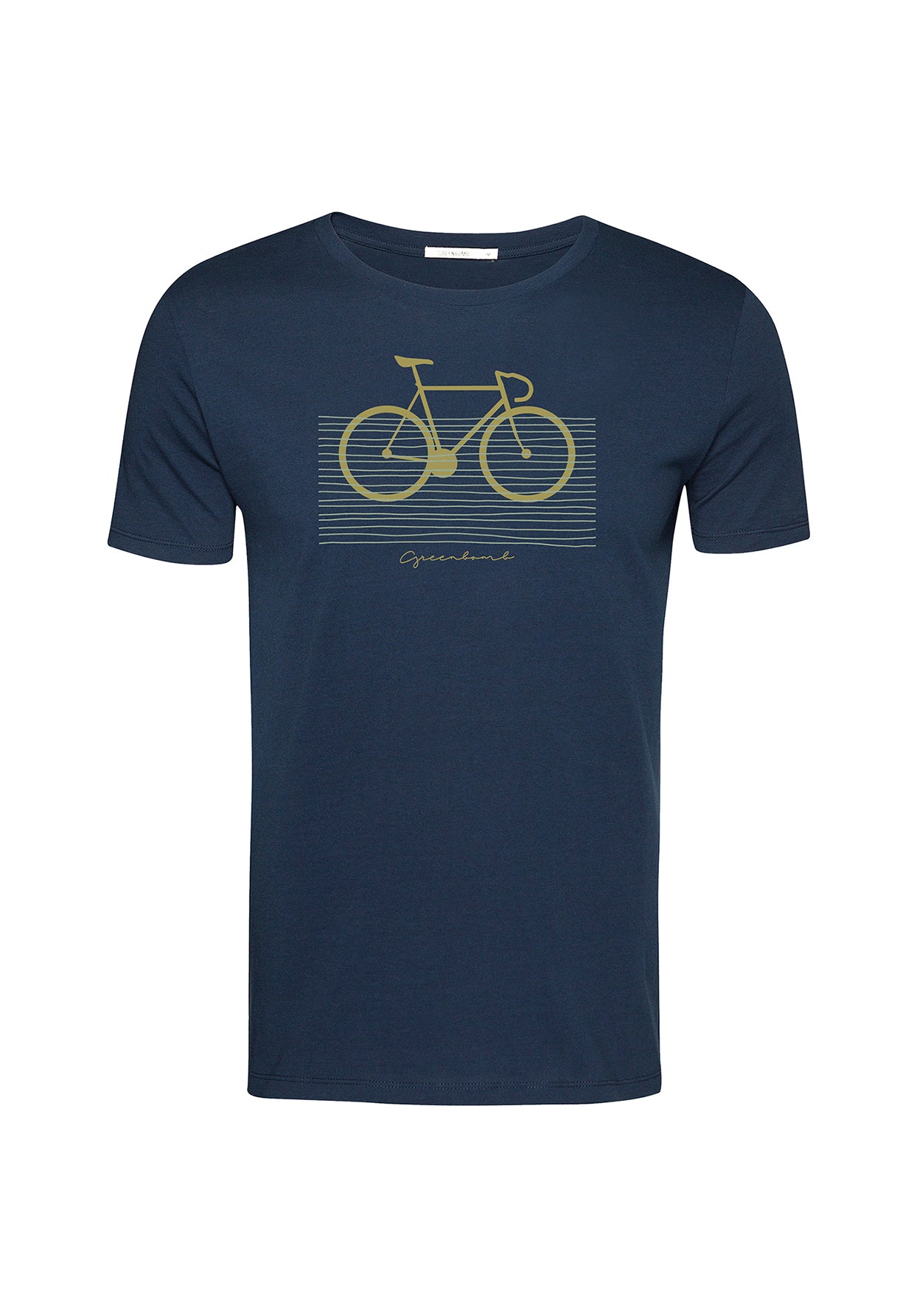 Navy: Sportliches T-Shirt aus Bio-Baumwolle für Herren [19556]