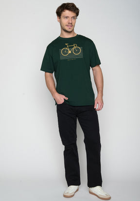 Grün:  Lässiges T-Shirt aus Bio-Baumwolle für Herren [19560]