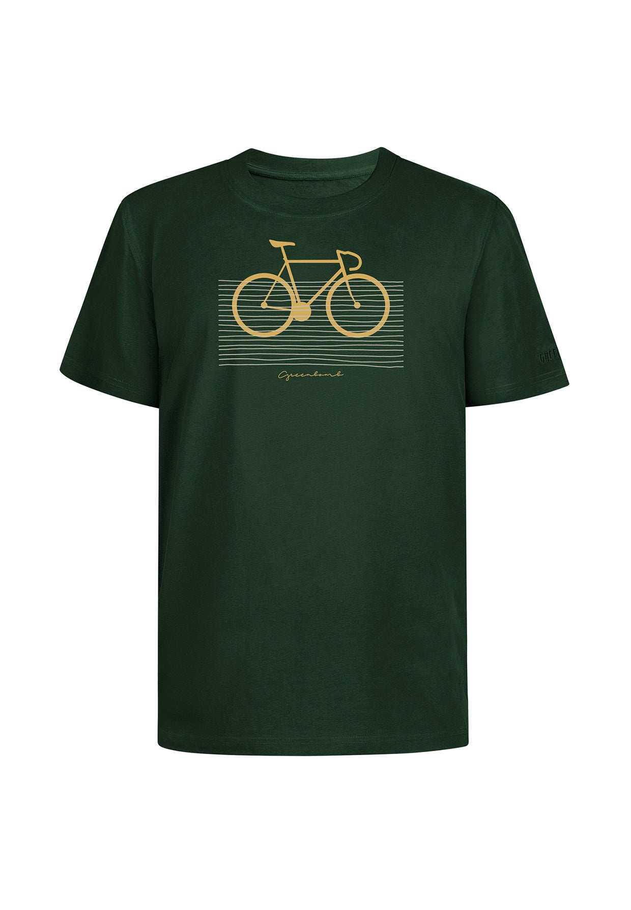 Grün:  Lässiges T-Shirt aus Bio-Baumwolle für Herren [19562]