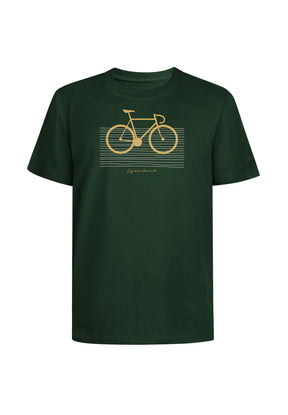 Grün:  Lässiges T-Shirt aus Bio-Baumwolle für Herren [19562]
