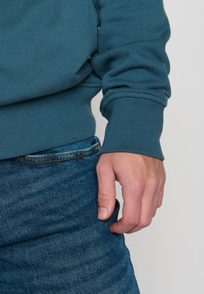 Blue Stone: Kuschliger Hoodie aus Bio-Baumwolle für Herren [19568]