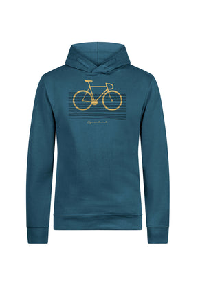 Blau:  Kuschliger Hoodie aus Bio-Baumwolle für Herren [19569]