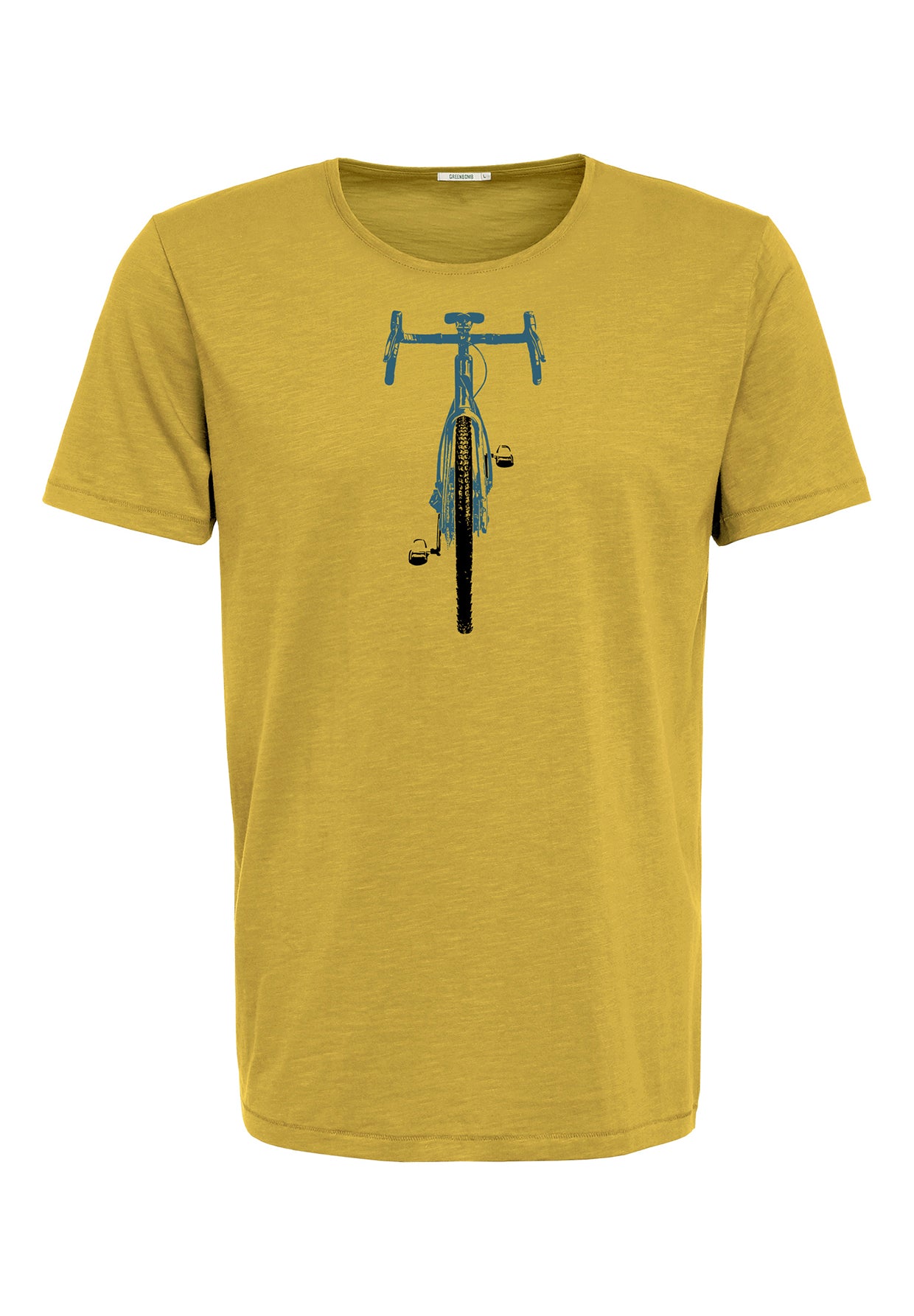 Gelb:  Lässiges T-Shirt aus Bio-Baumwolle für Herren [19572]