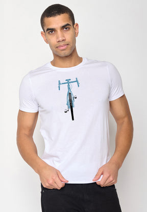 Weiß:  Sportliches T-Shirt aus Bio-Baumwolle für Herren [19579]