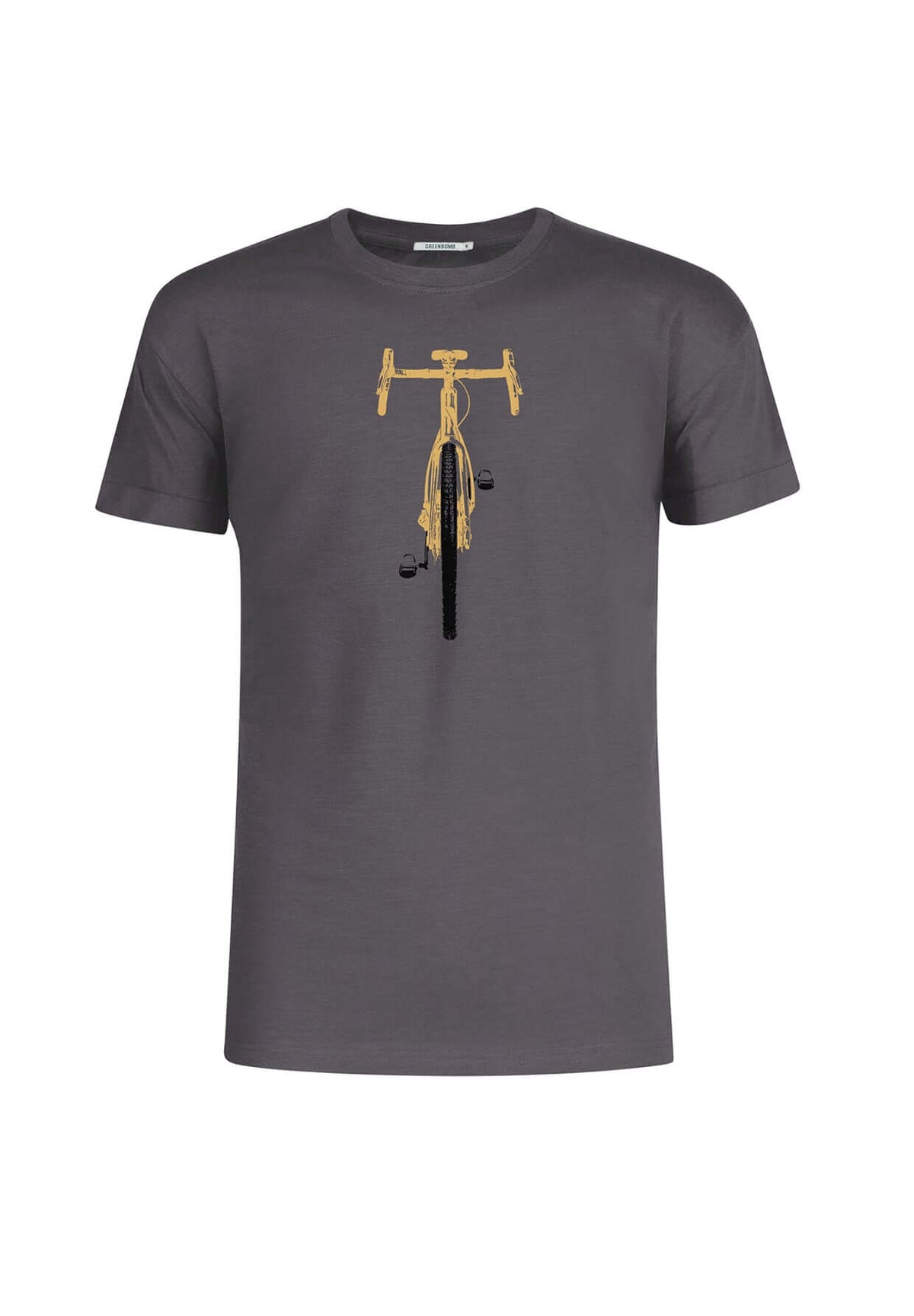 Anthracite: Lässiges T-Shirt aus Bio-Baumwoll Mix für Herren [19590]