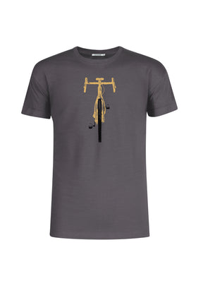 Grau:  Lässiges T-Shirt aus Bio-Baumwoll Mix für Herren [19590]