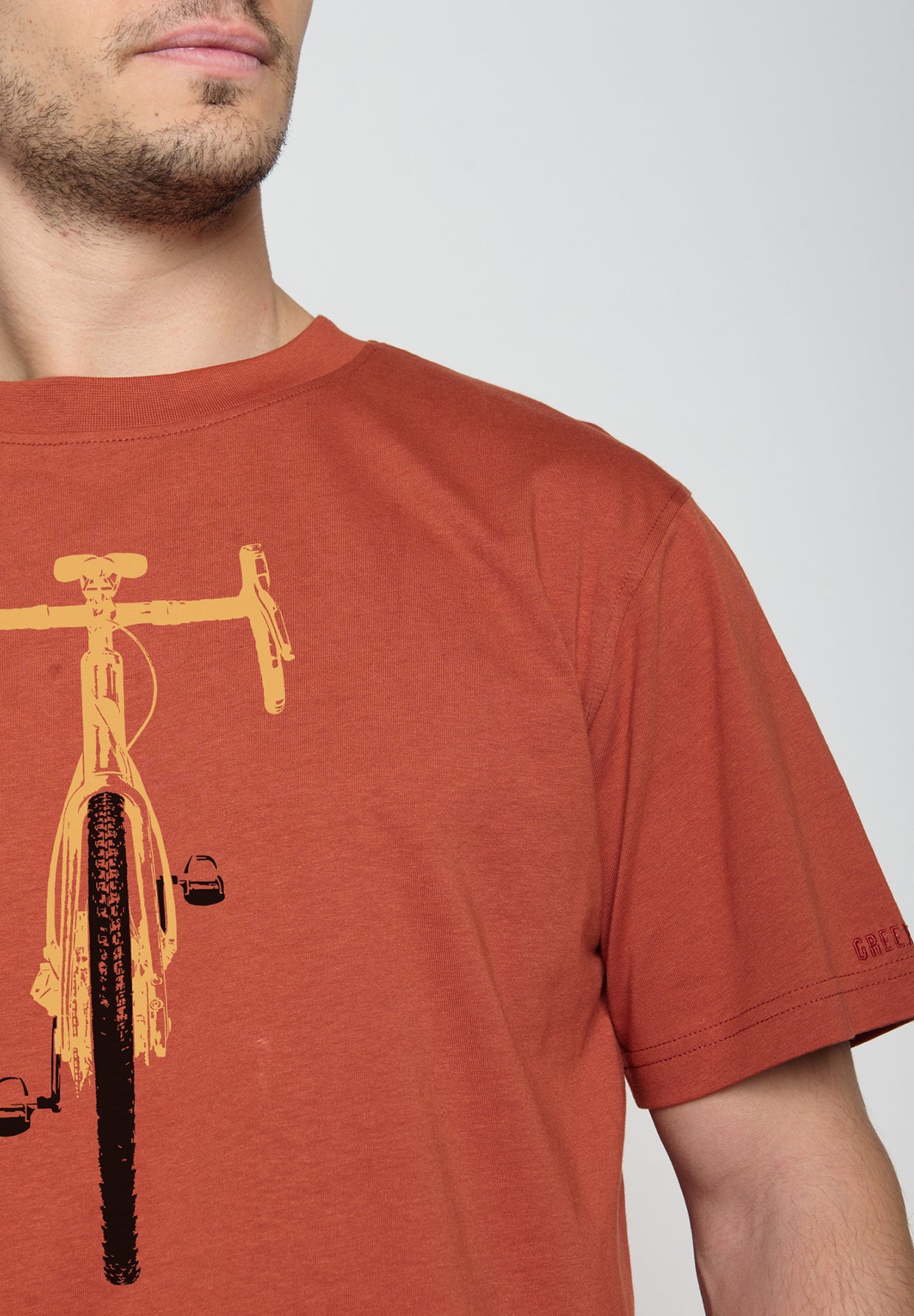 Grau:  Lässiges T-Shirt aus Bio-Baumwolle für Herren [19595]