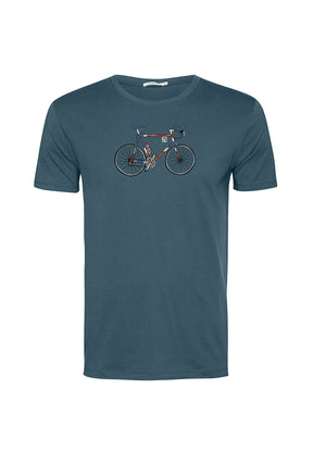 Blau:  Sportliches T-Shirt aus Bio-Baumwolle für Herren [19603]