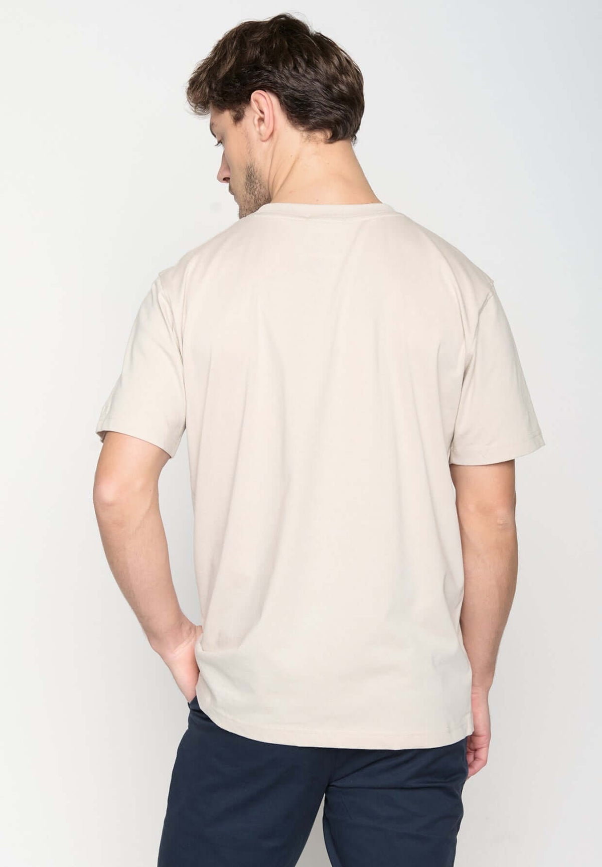 Dark Clay: Gemütliches Sweatshirt aus Bio-Baumwolle für Herren [19605]