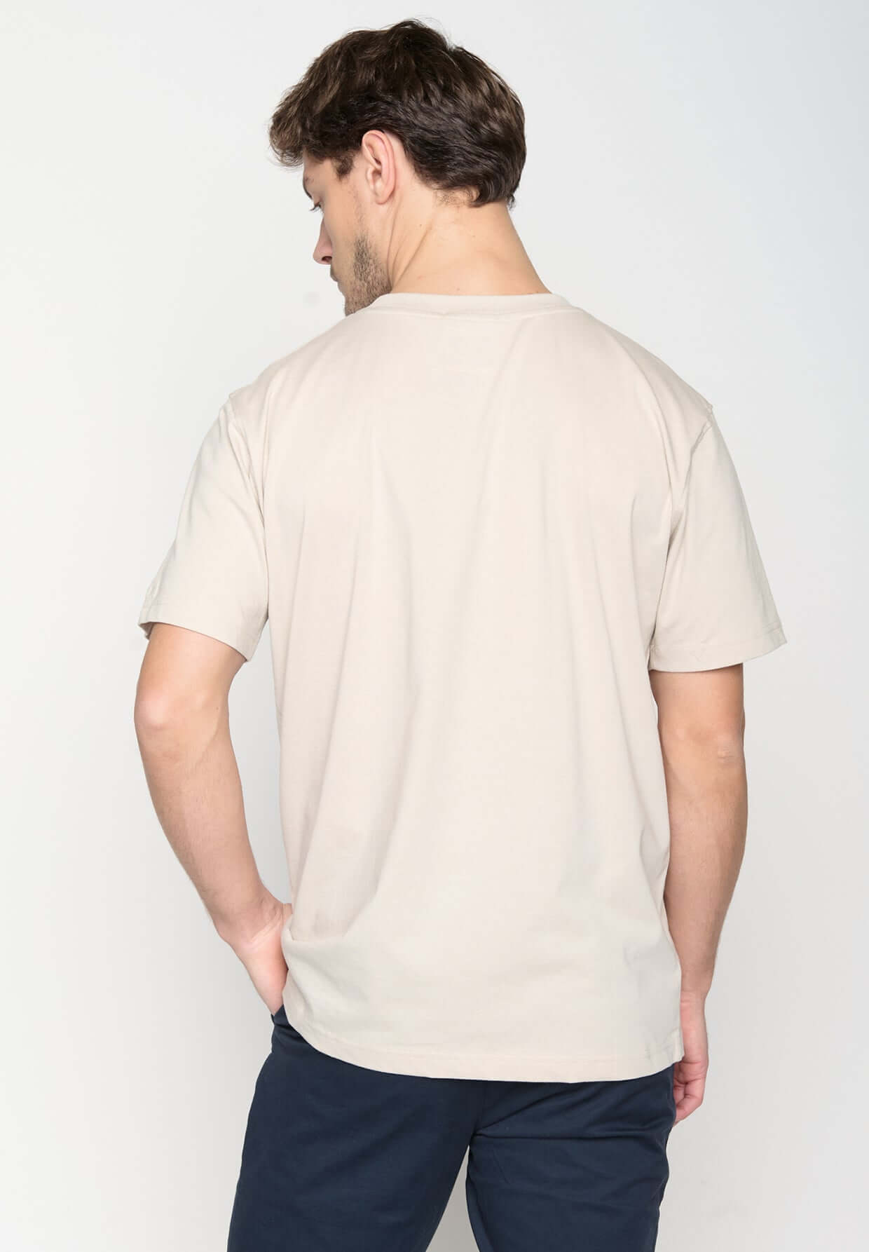 Dark Clay: Gemütliches Sweatshirt aus Bio-Baumwolle für Herren [19605]