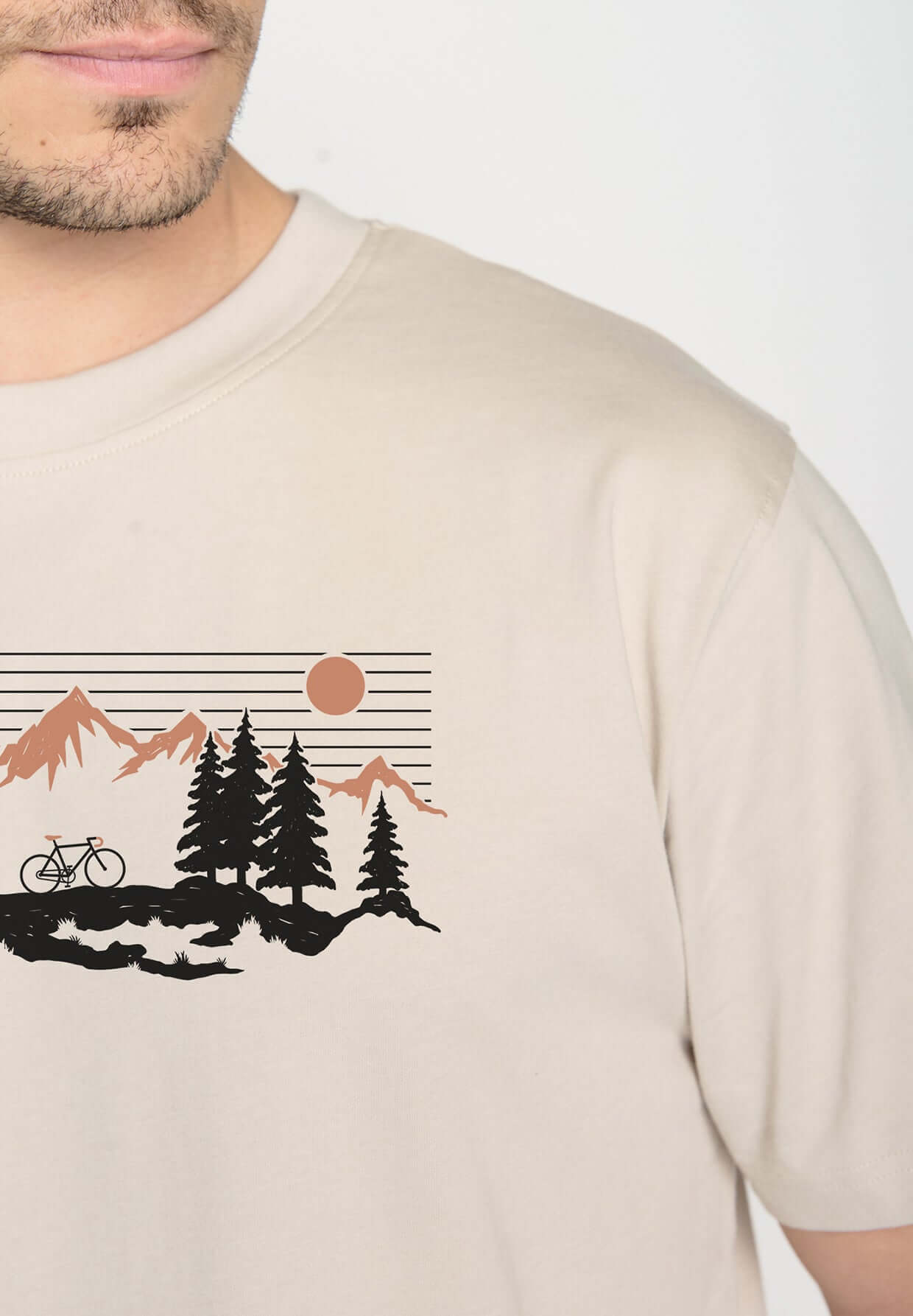 Dark Clay: Gemütliches Sweatshirt aus Bio-Baumwolle für Herren [19607]