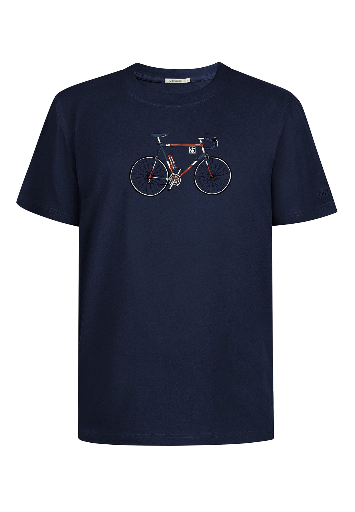 Blau:  Lässiges T-Shirt aus Bio-Baumwolle für Herren [19616]