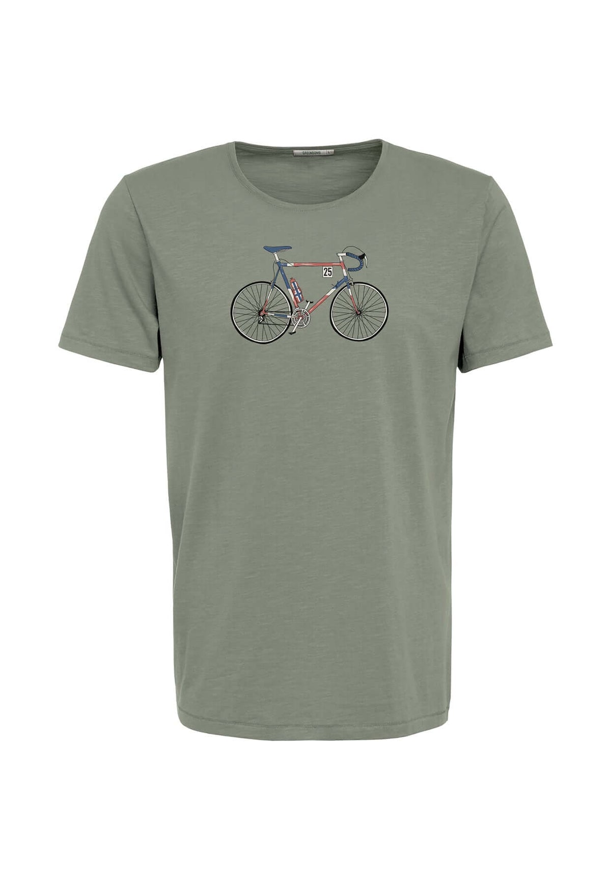 Olive: Sportliches T-Shirt aus Bio-Baumwolle für Herren [19621]
