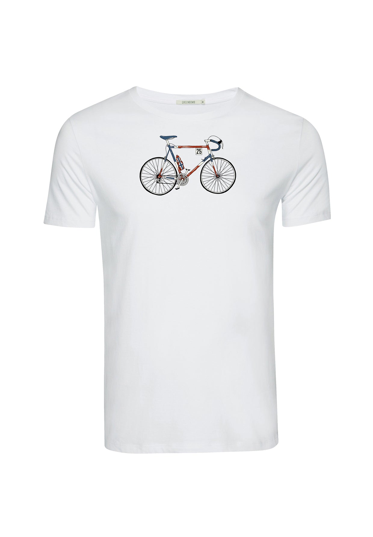 Weiß:  Sportliches T-Shirt aus Bio-Baumwolle für Herren [19622]