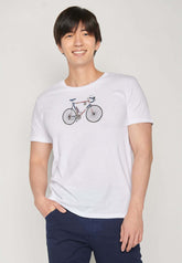 White: Sportliches T-Shirt aus Bio-Baumwolle für Herren [19623]