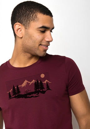 Rot:  Sportliches T-Shirt aus Bio-Baumwolle für Herren [19629]