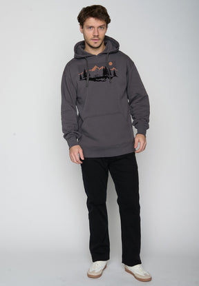 Grau:  Gemütlicher Hoodie aus Bio-Baumwolle für Herren [19634]