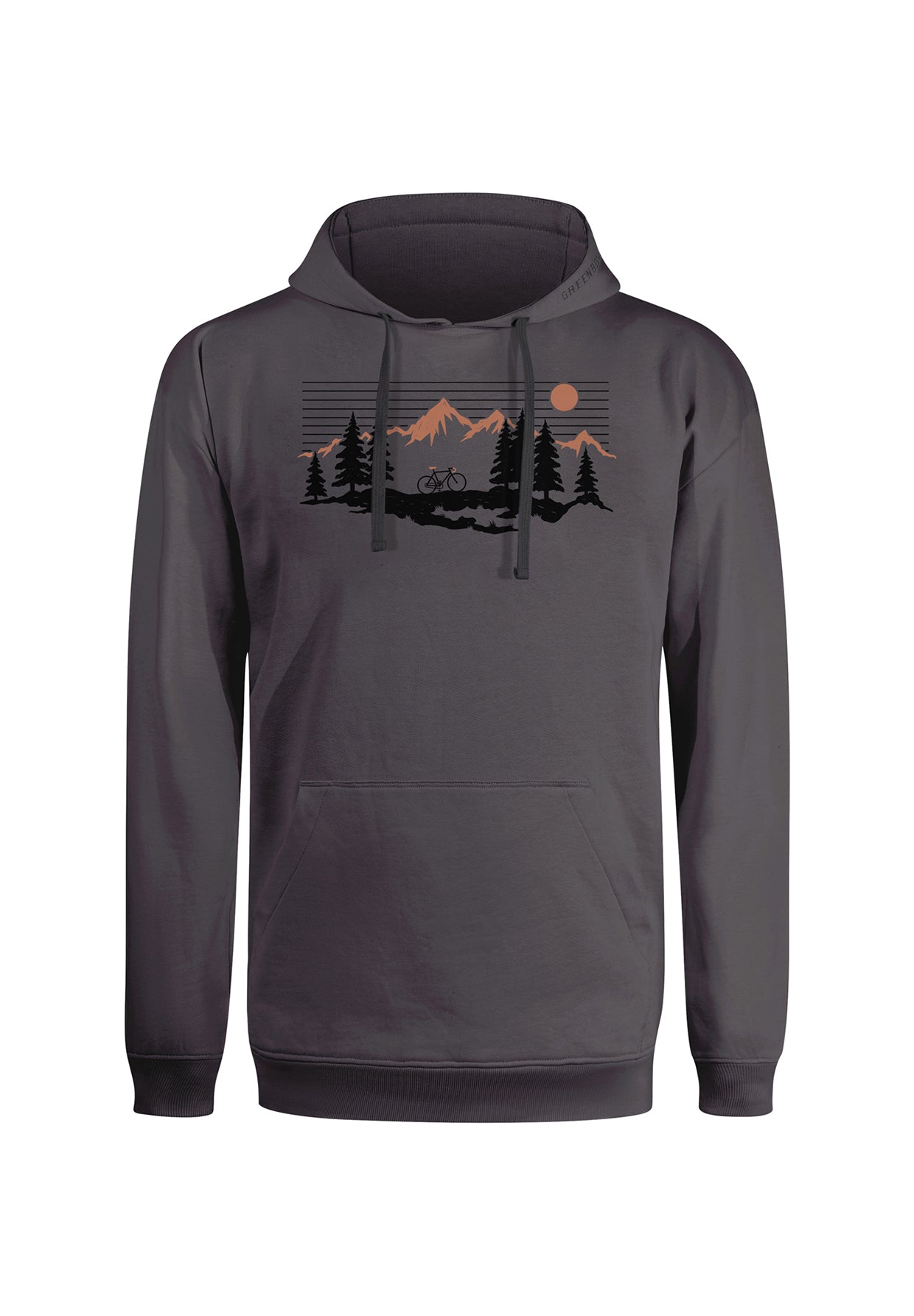 Grau:  Gemütlicher Hoodie aus Bio-Baumwolle für Herren [19636]