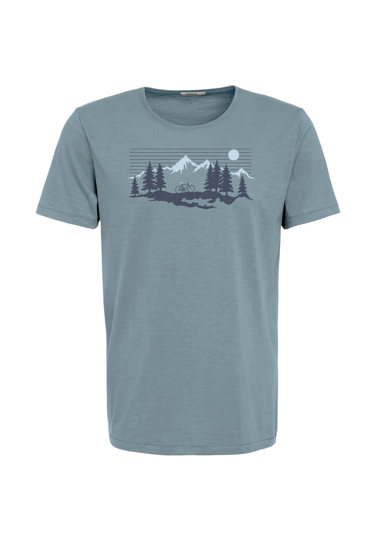 Grey Blue: Sportliches T-Shirt aus Bio-Baumwolle für Herren [19641]