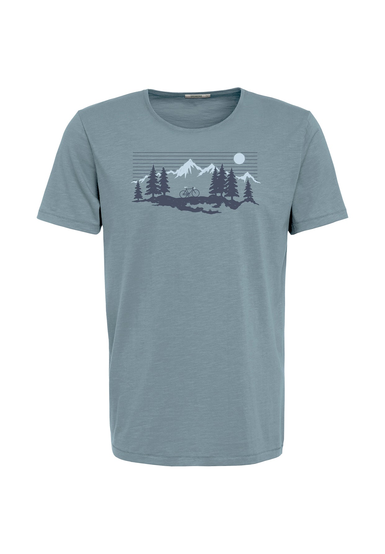 Blau:  Lässiges T-Shirt aus Bio-Baumwolle für Herren [19641]