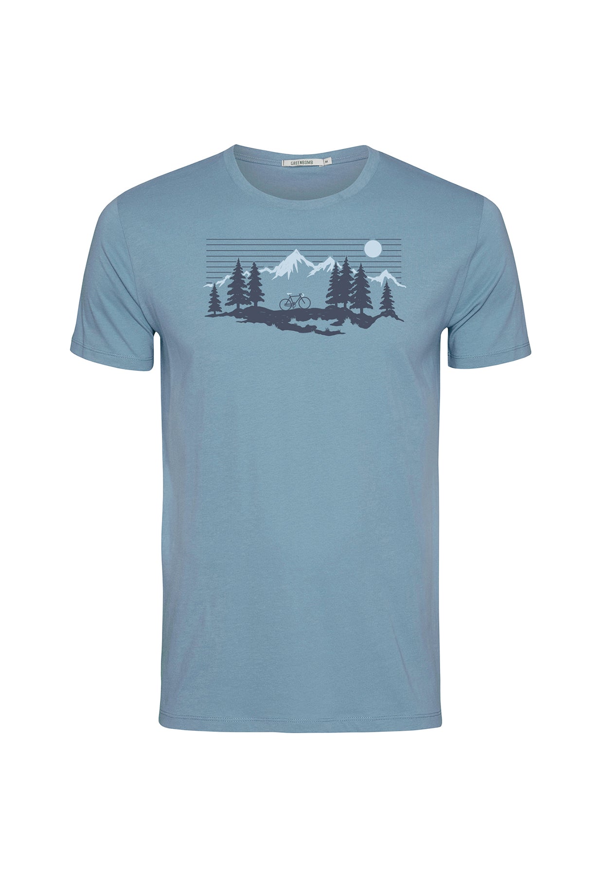 Blau:  Sportliches T-Shirt aus Bio-Baumwolle für Herren [19646]