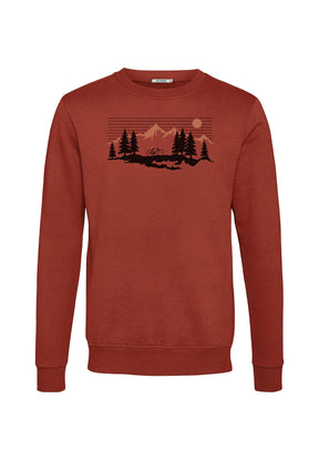 Dark Clay: Gemütliches Sweatshirt aus Bio-Baumwolle für Herren [19651]