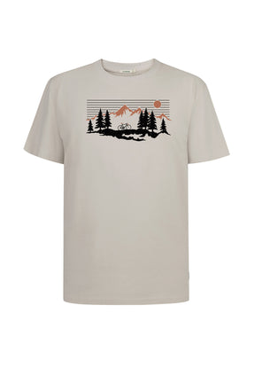 Off White: Lässiges T-Shirt aus Bio-Baumwolle für Herren [19652]