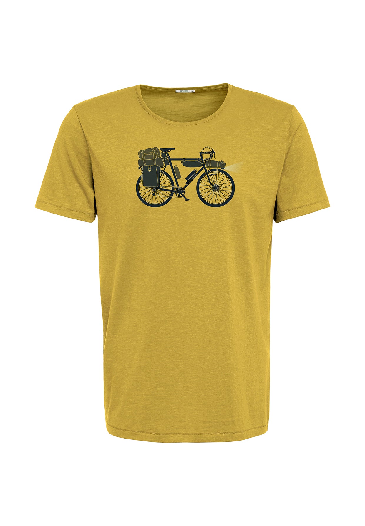 Gelb:  Lässiges T-Shirt aus Bio-Baumwolle für Herren [19663]