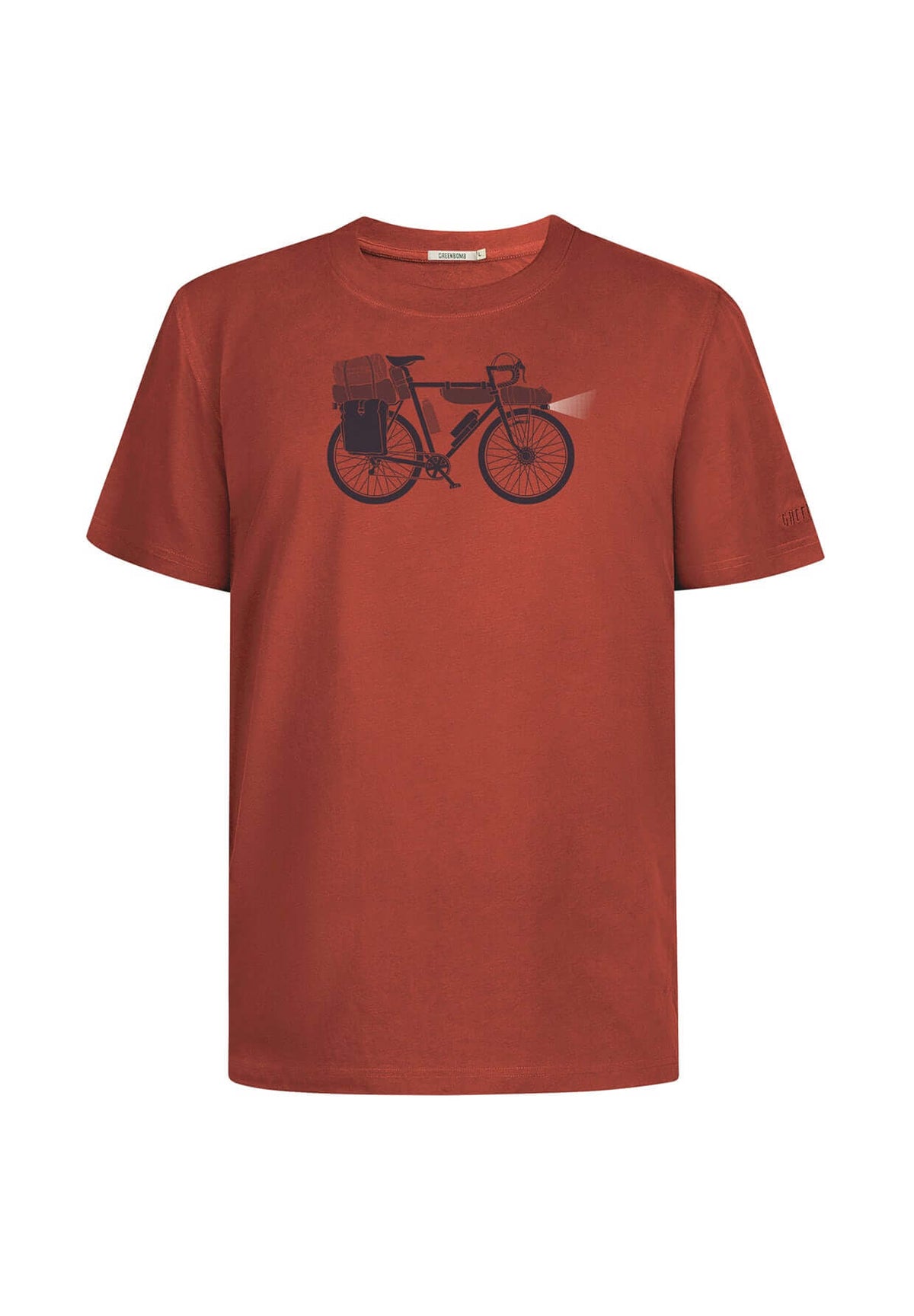 Dark Clay: Lässiges Oversize-T-Shirt aus Bio-Baumwolle für Herren [19664]