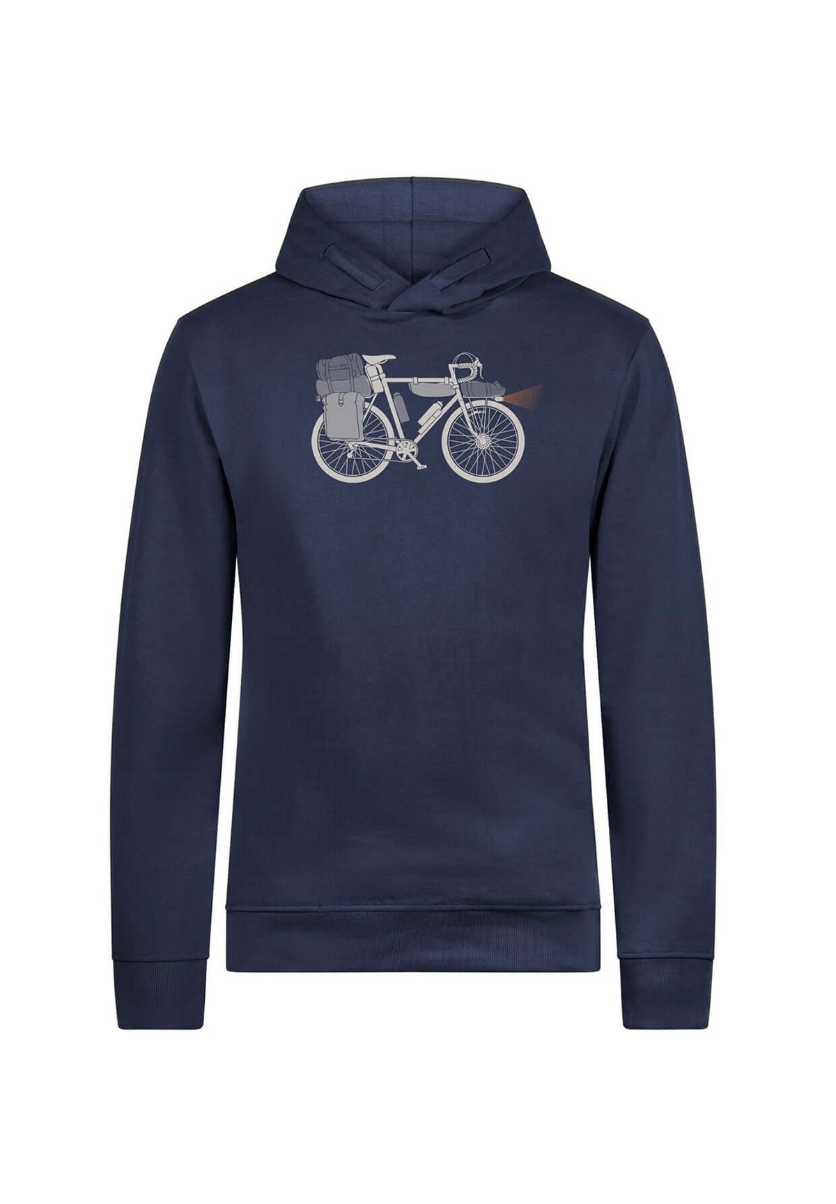 Navy: Kuschliger Hoodie aus Bio-Baumwolle für Herren [19666]