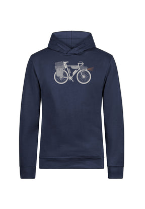 Blau:  Kuschliger Hoodie aus Bio-Baumwolle für Herren [19666]