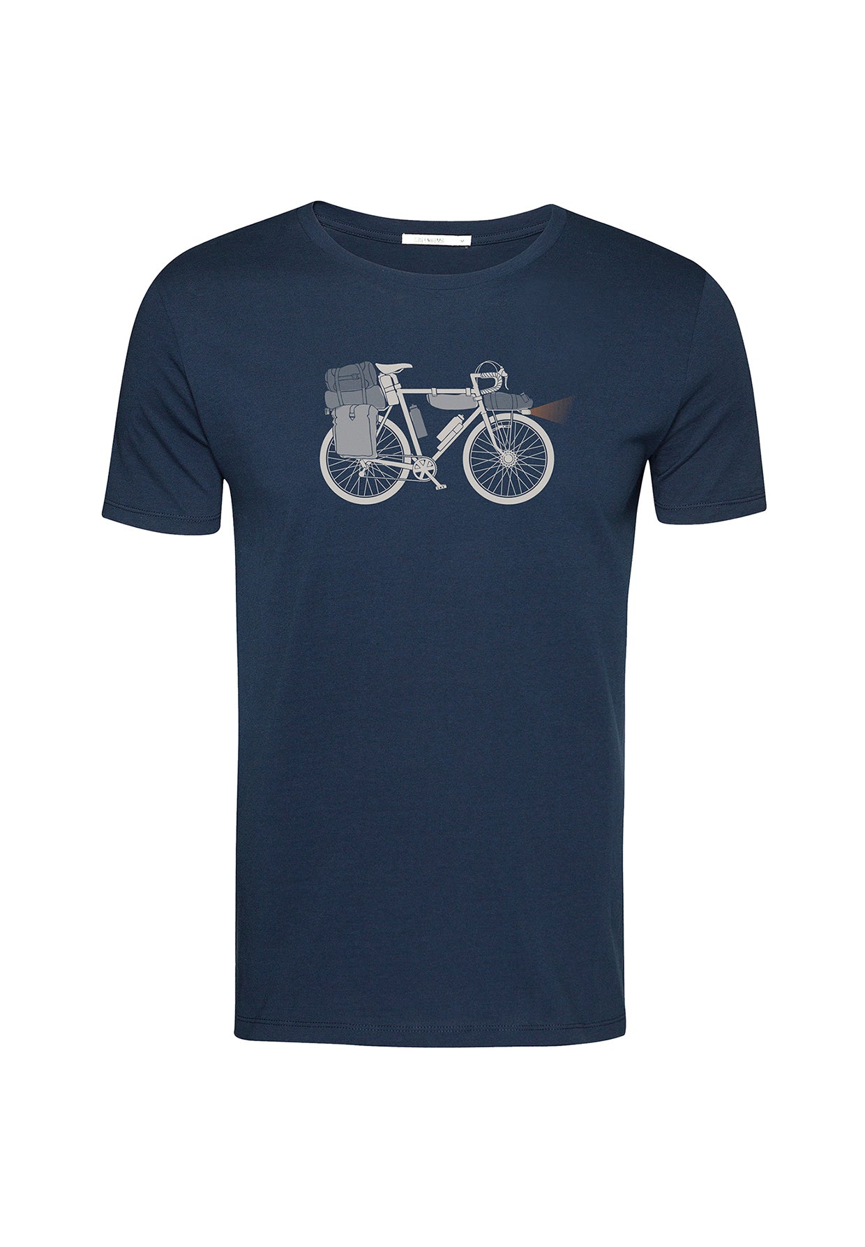 Blau:  Sportliches T-Shirt aus Bio-Baumwolle für Herren [19675]