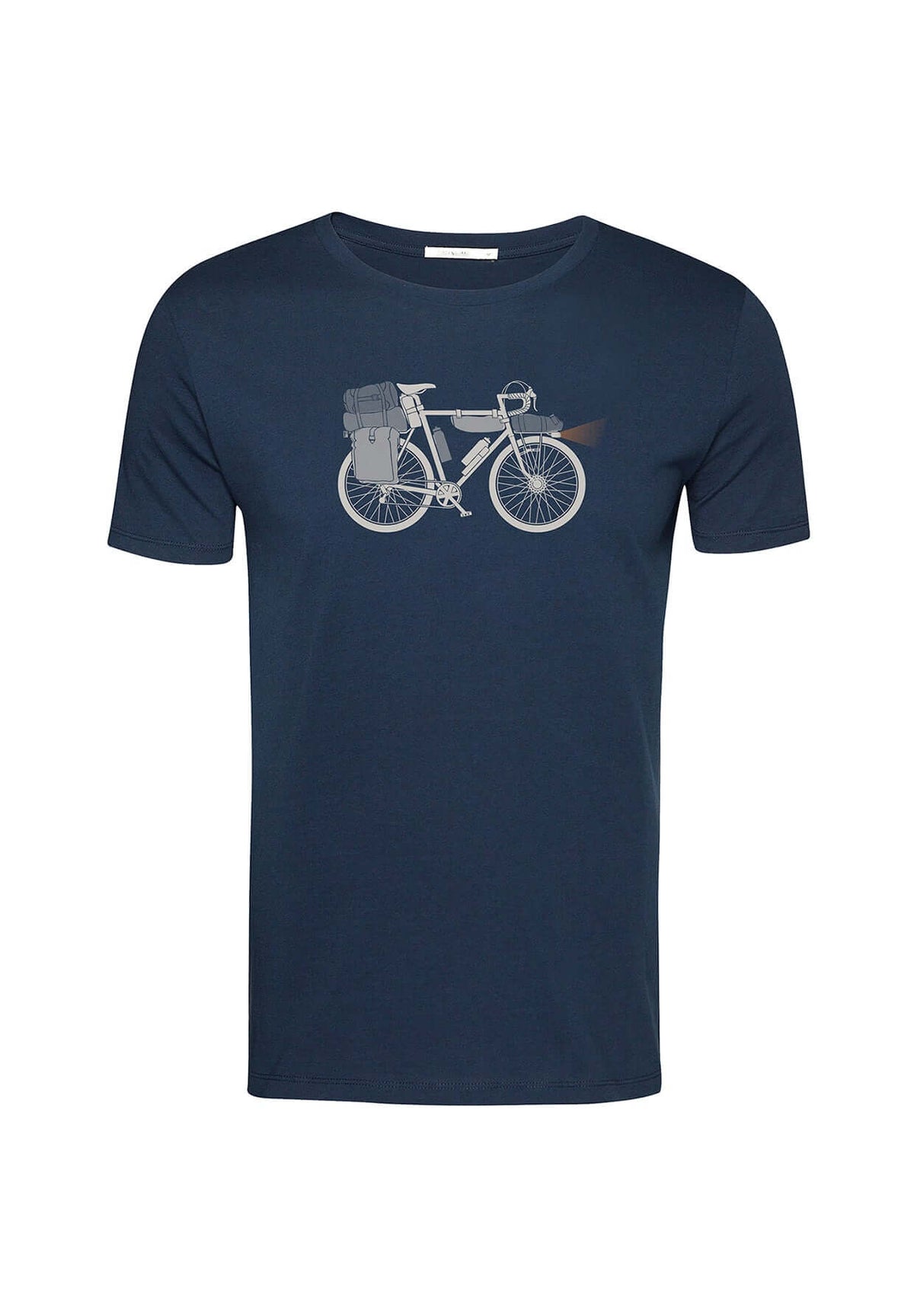 Navy: Sportliches T-Shirt aus Bio-Baumwolle für Herren [19675]