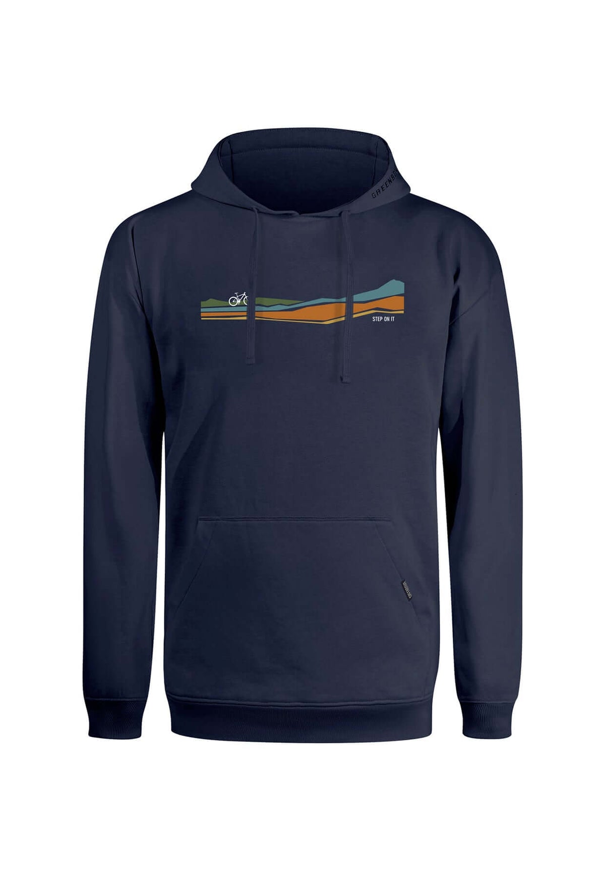 Navy: Gemütlicher Hoodie aus Bio-Baumwolle für Herren [19685]