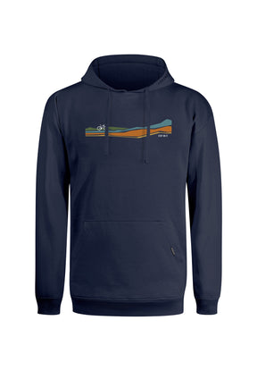 Blau:  Gemütlicher Hoodie aus Bio-Baumwolle für Herren [19685]