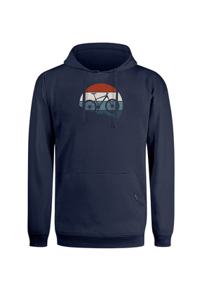 Blau:  Gemütlicher Hoodie aus Bio-Baumwolle für Herren [19696]