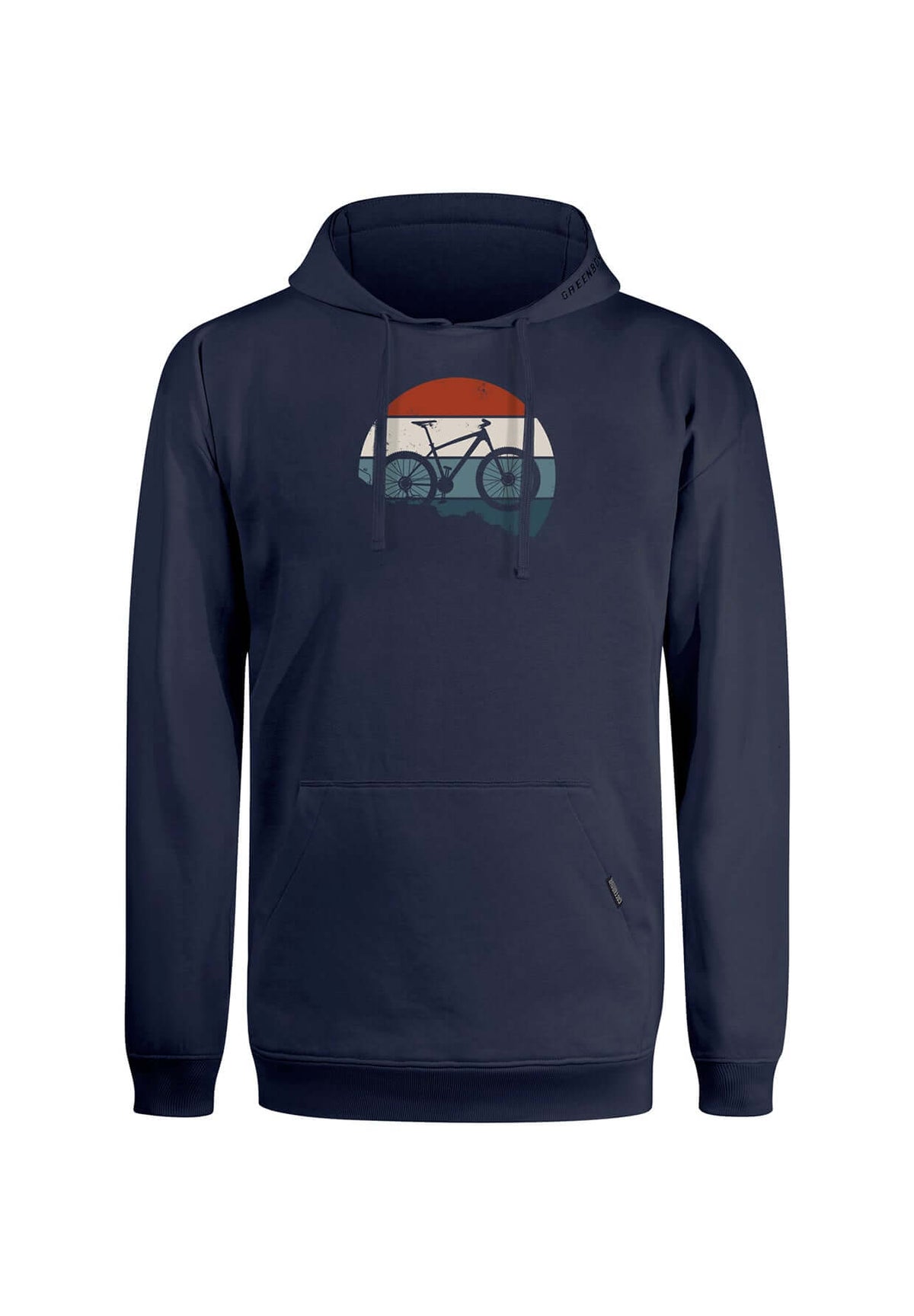 Navy: Gemütlicher Hoodie aus Bio-Baumwolle für Herren [19696]
